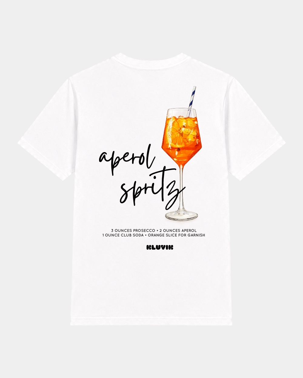 Camiseta Aperol Spritz Regular Blanca back