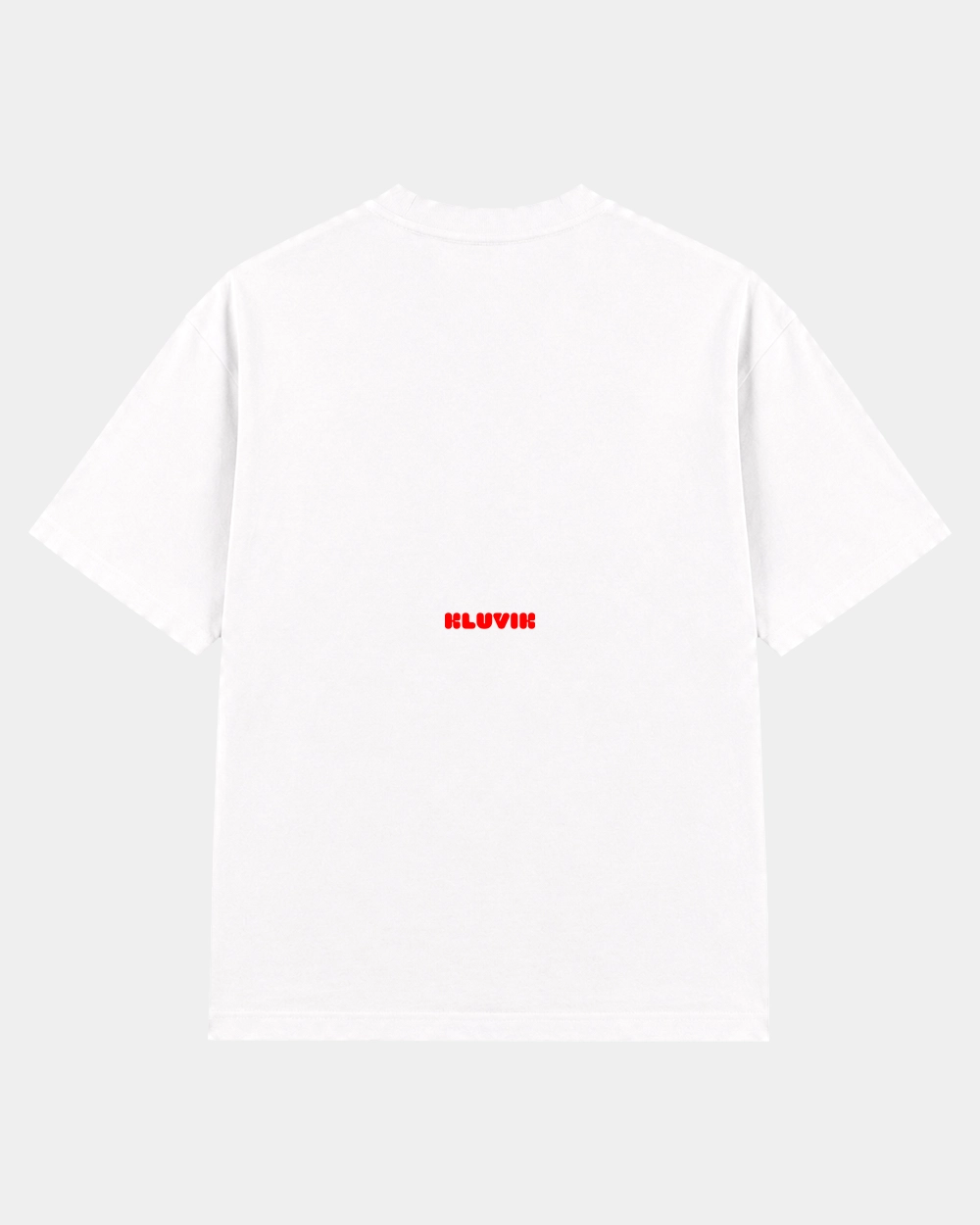 Camiseta Emotionally Unavailable Cuadrada Blanca back