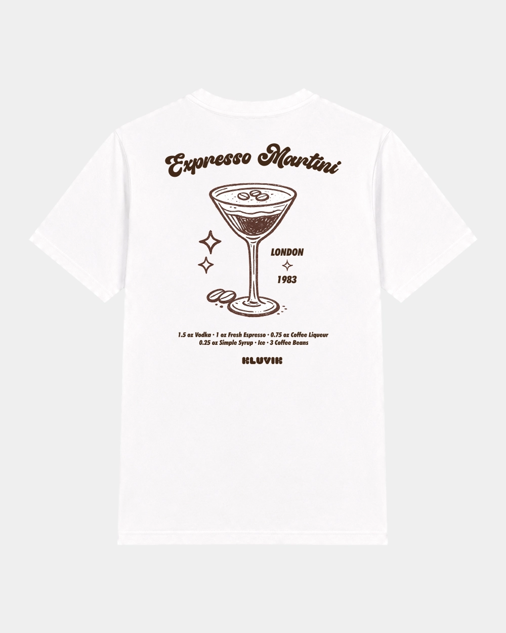 Camiseta Expresso Martini Regular Blanca back