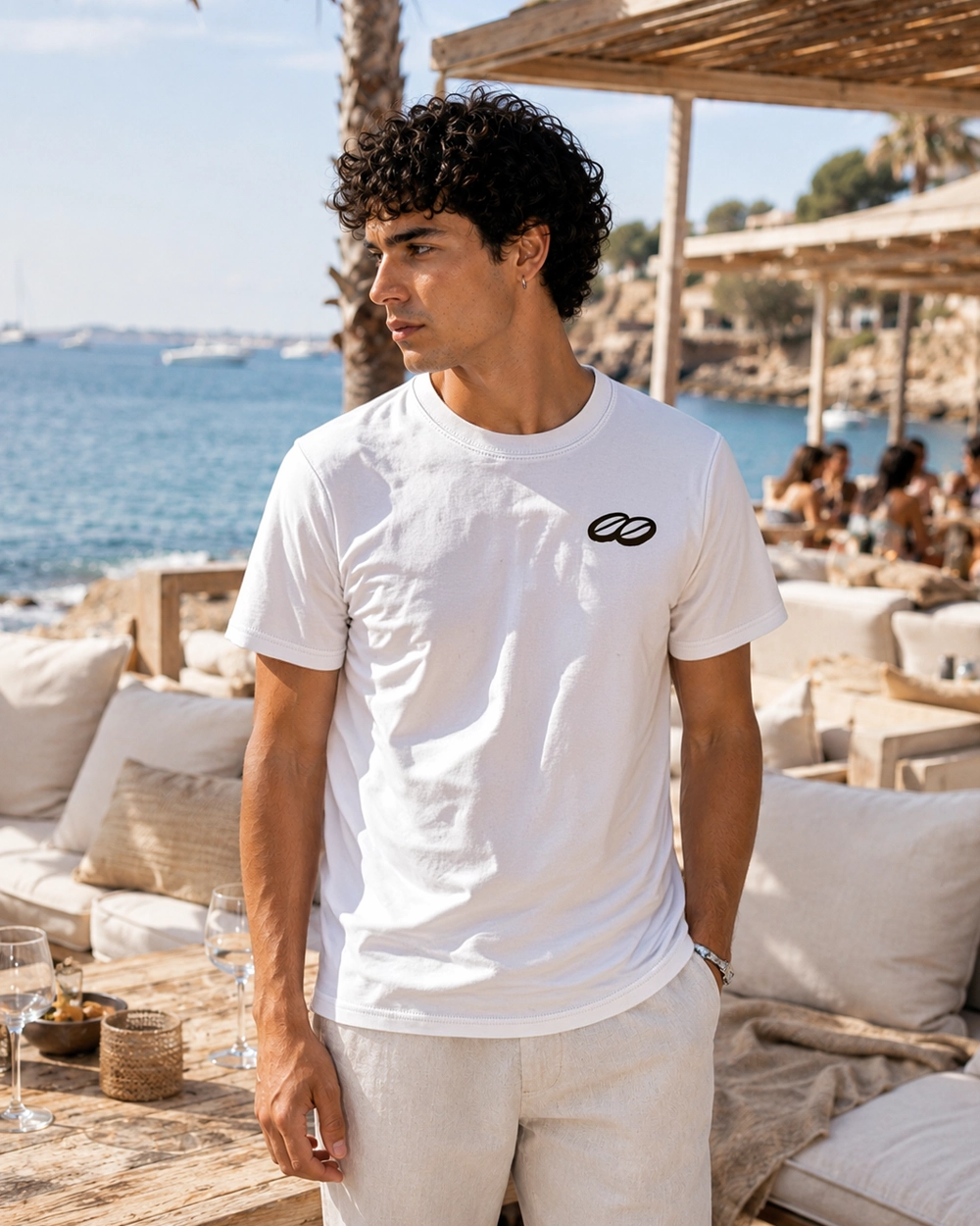camiseta expresso martini blanca