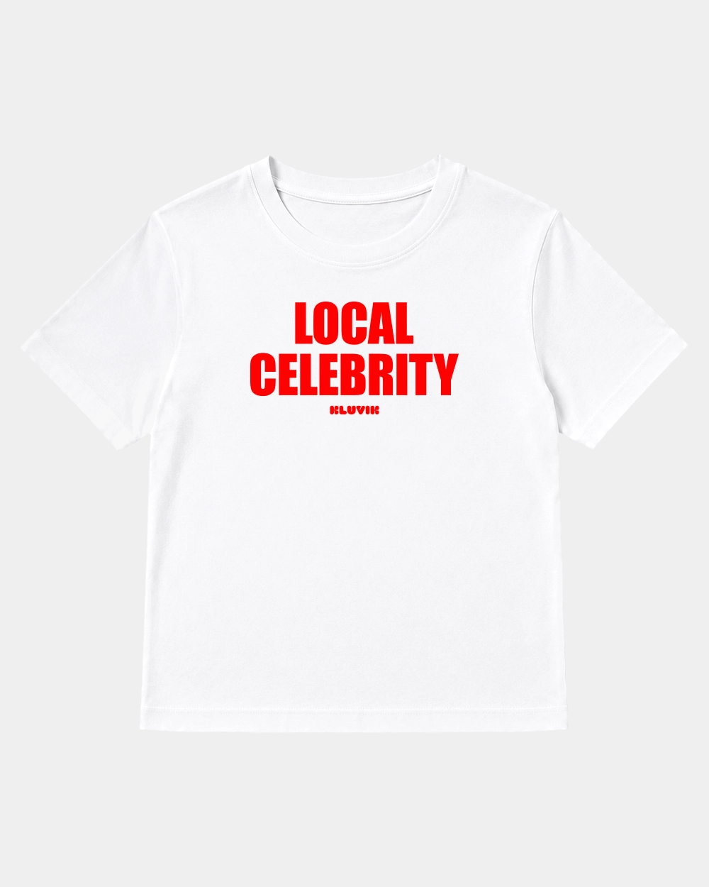 Camiseta Local Celebrity Cuadrada Blanca front