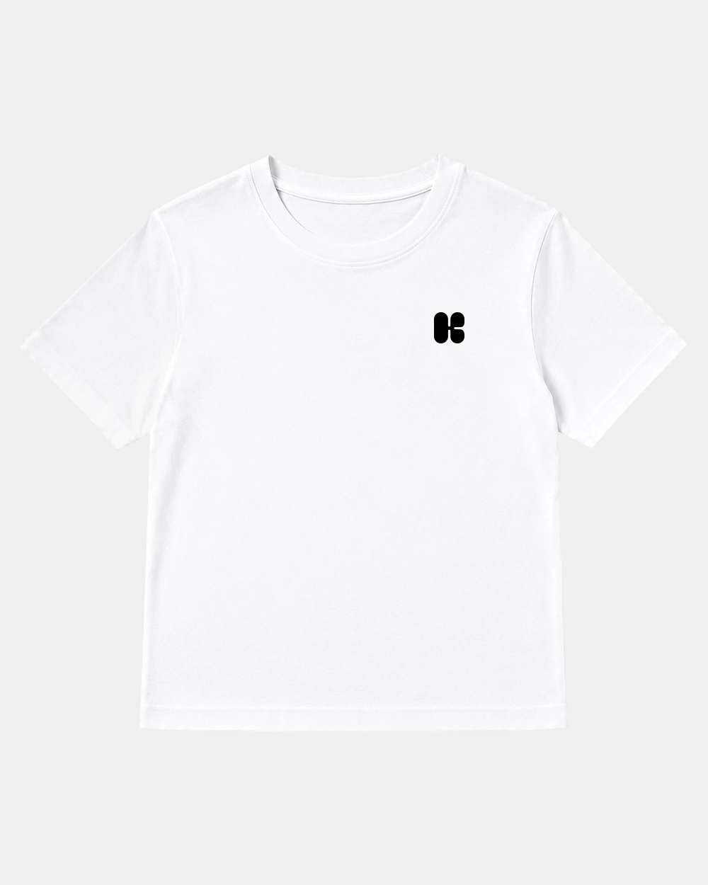 Camiseta Social Media Killed Romance Cuadrada Blanca front
