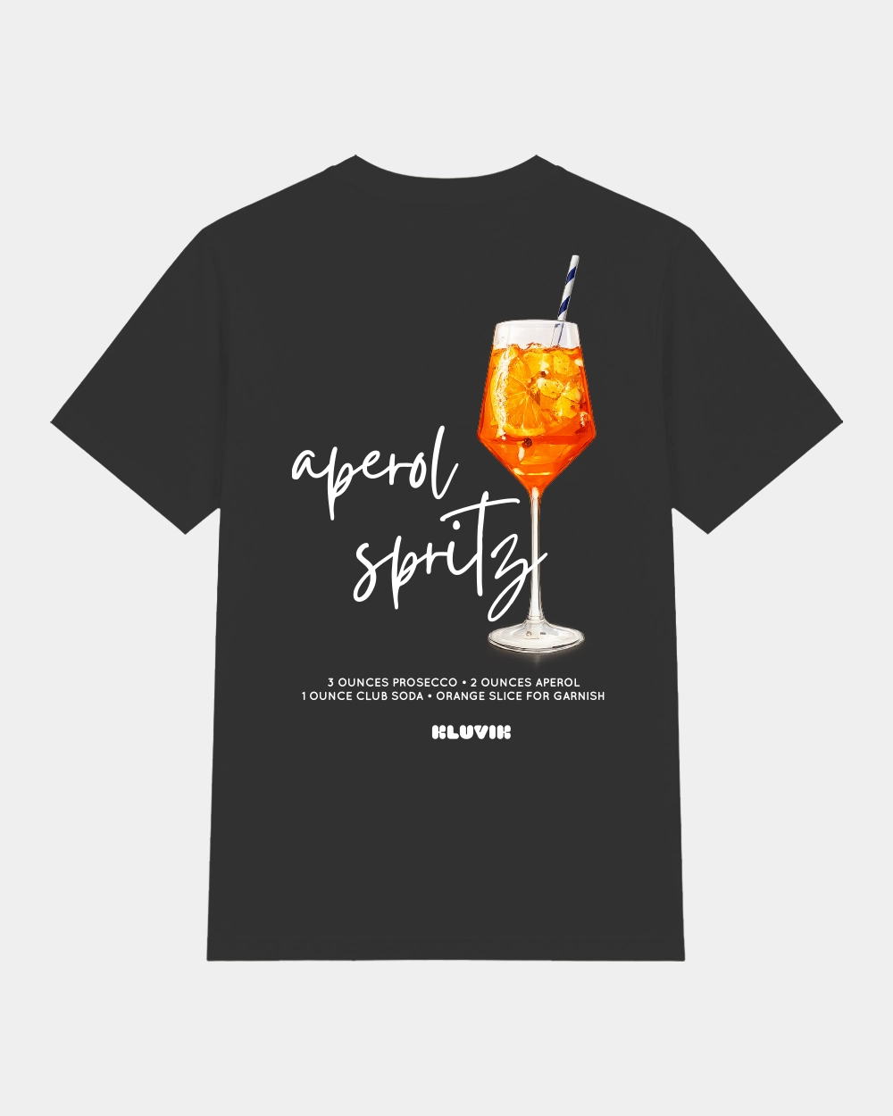 Camiseta Aperol Spritz Regular Negra back