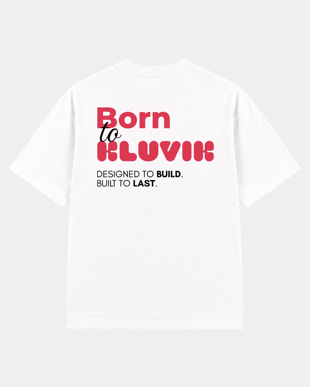 Camiseta Basic Born Oversize Blanca 1