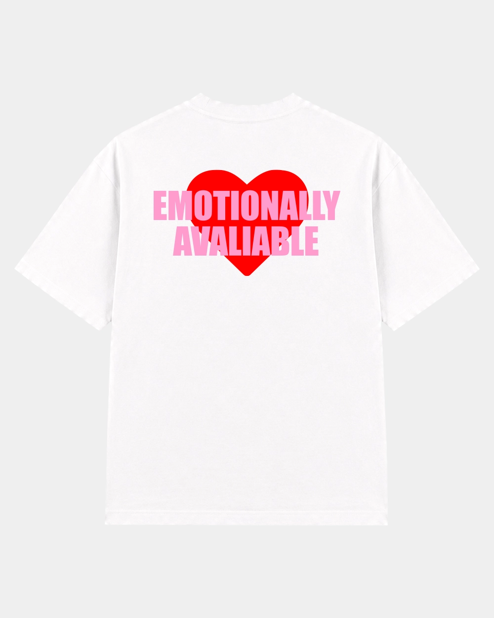 Camiseta Emotionally Available Oversize Blanca