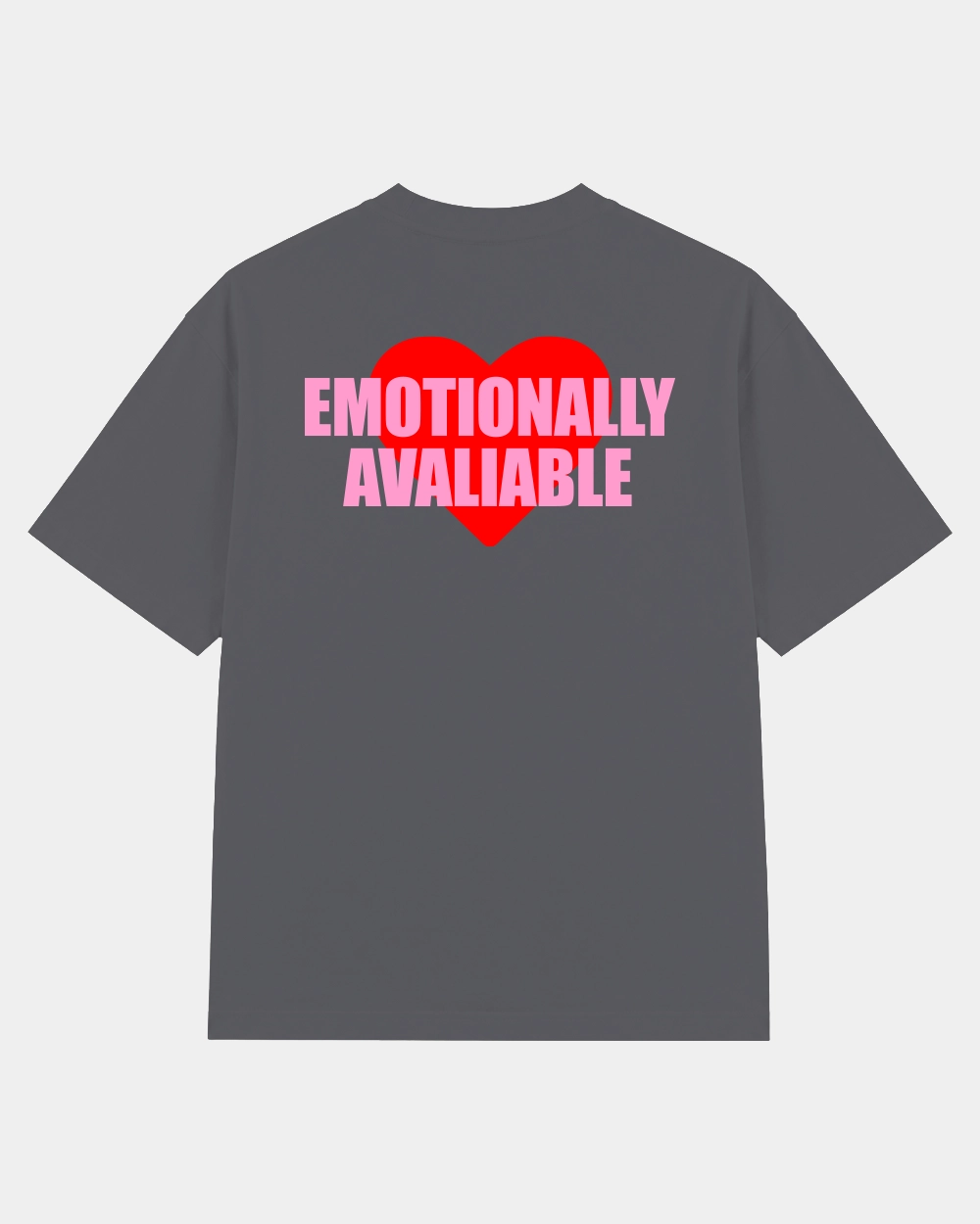 Camiseta Emotionally Available Oversize Ébano