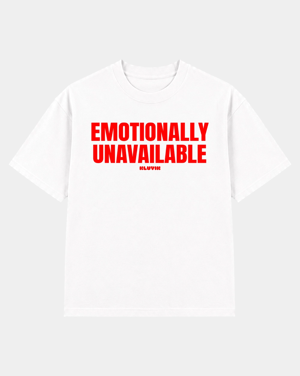 Camiseta Emotionally Unavailable Oversize Blanca
