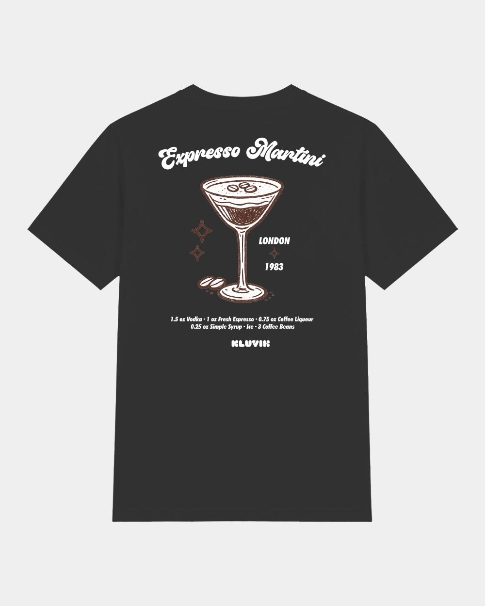Camiseta Expresso Martini Regular Negra back