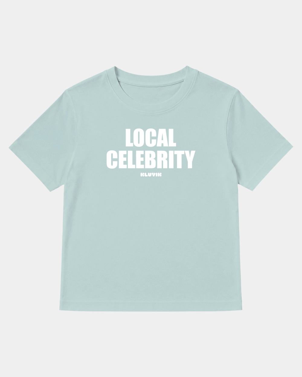 Camiseta Local Celebrity Cuadrada Azul Lavado front