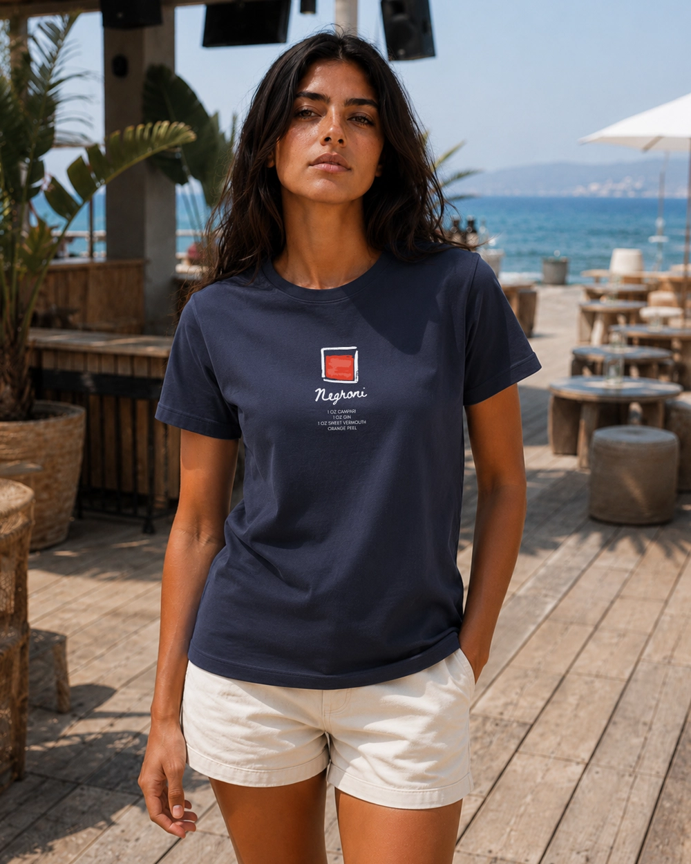 camiseta negroni azul