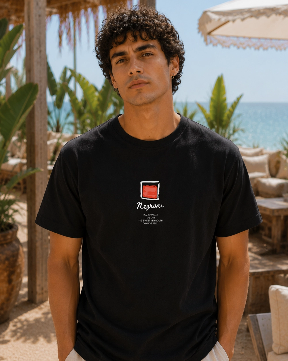 camiseta negroni negra
