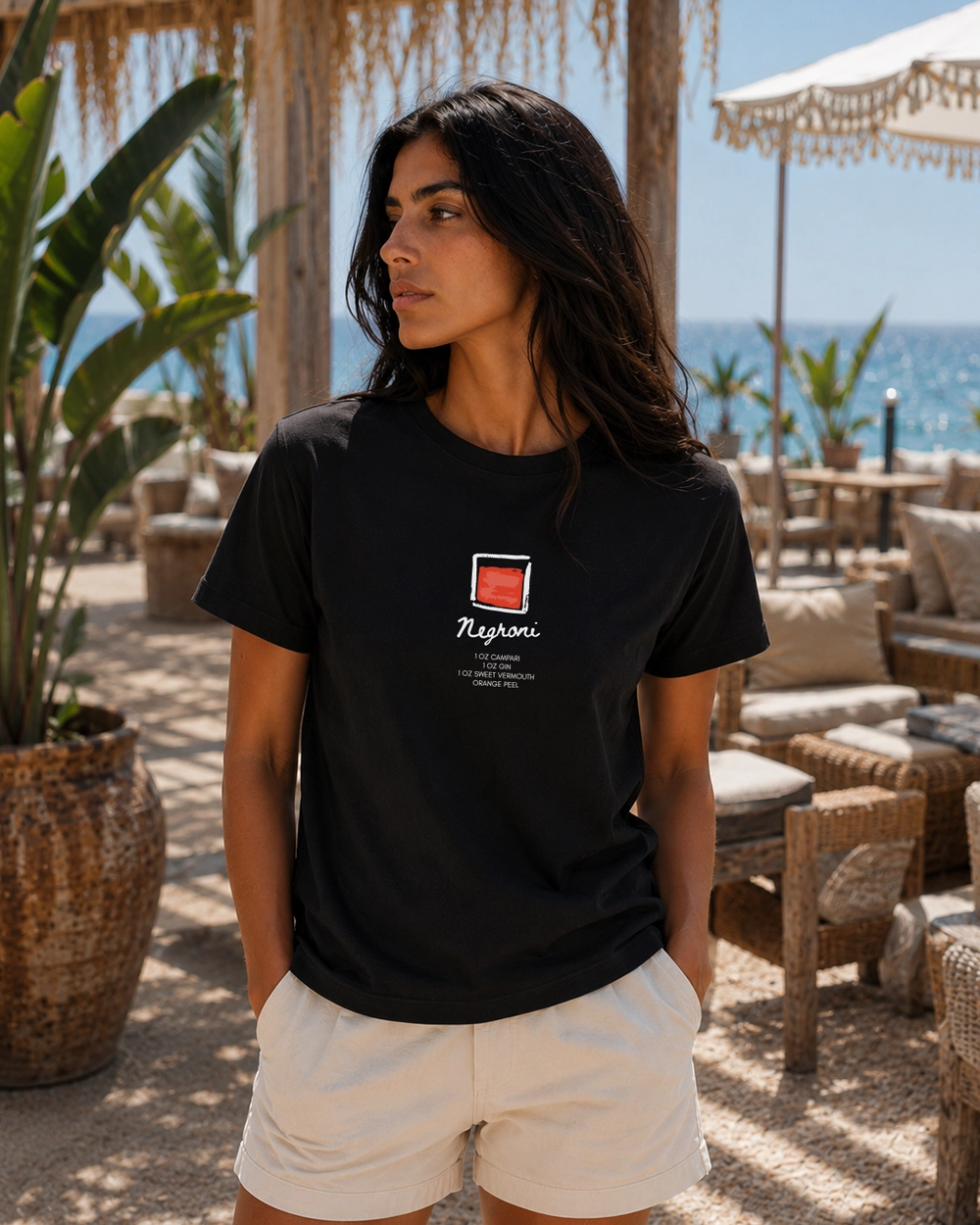 camiseta negroni negra