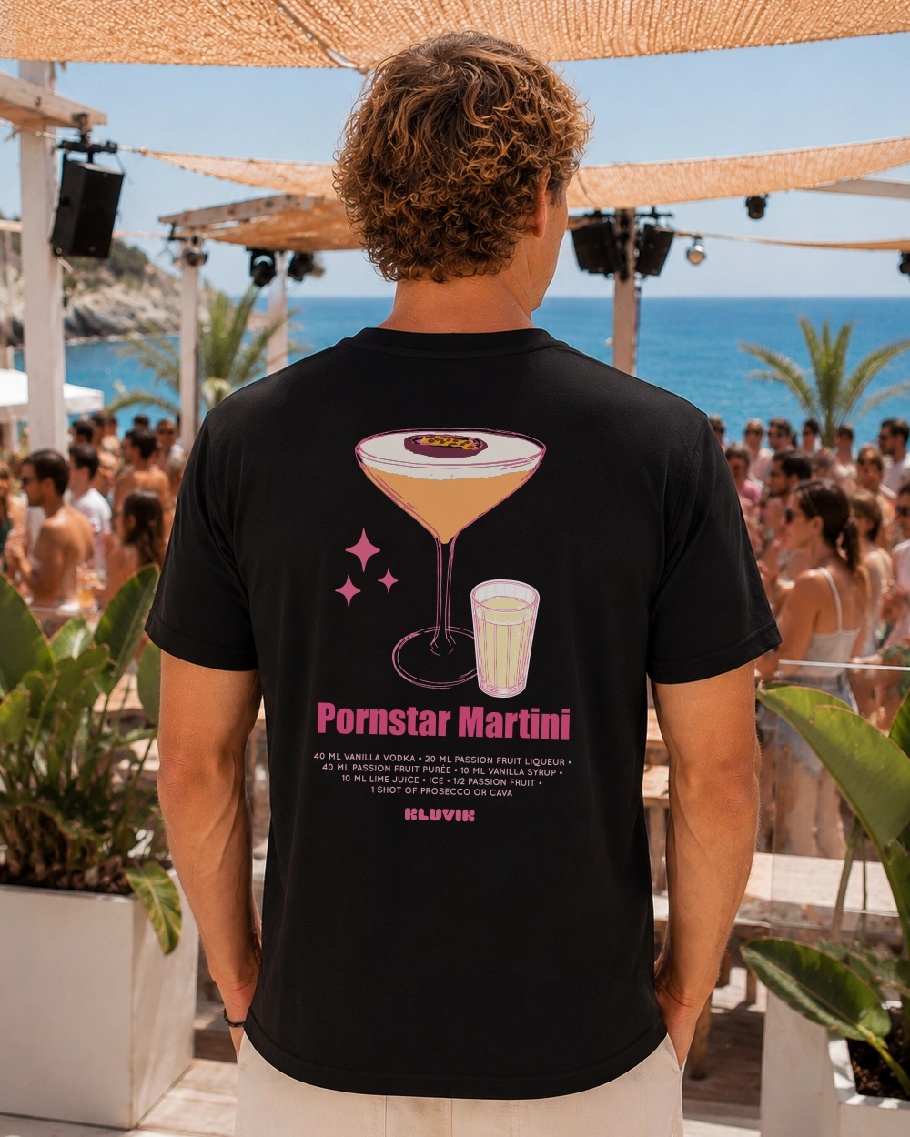 camiseta pornstar martini negra