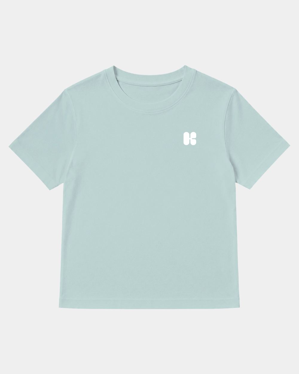 Camiseta Social Media Killed Romance Cuadrada Azul Lavado front