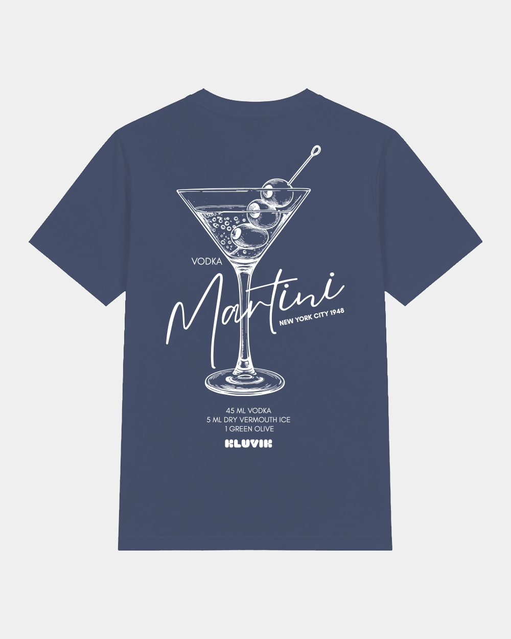 Camiseta Vodka Martini Regular Azul back