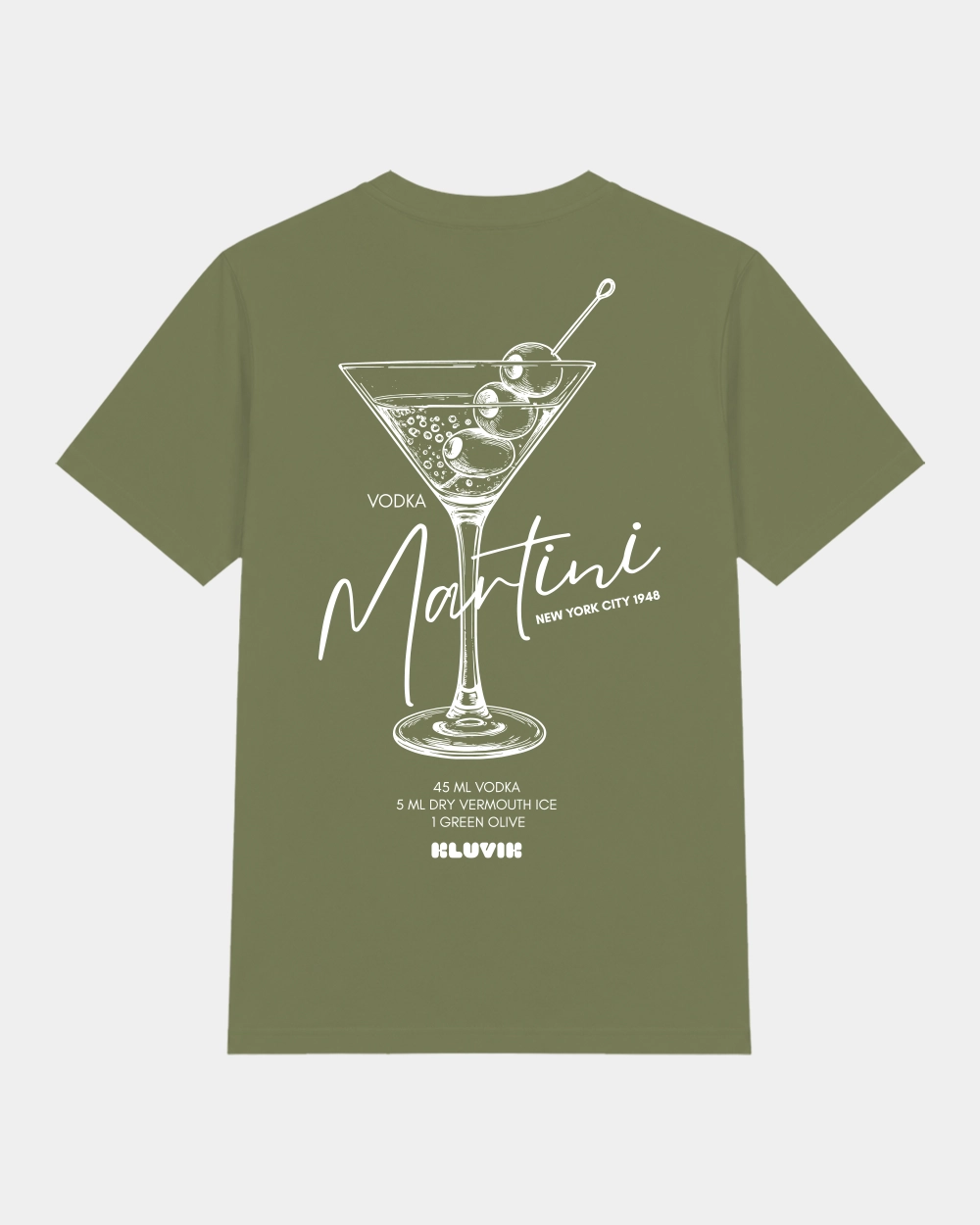 Camiseta Vodka Martini Regular Verde back