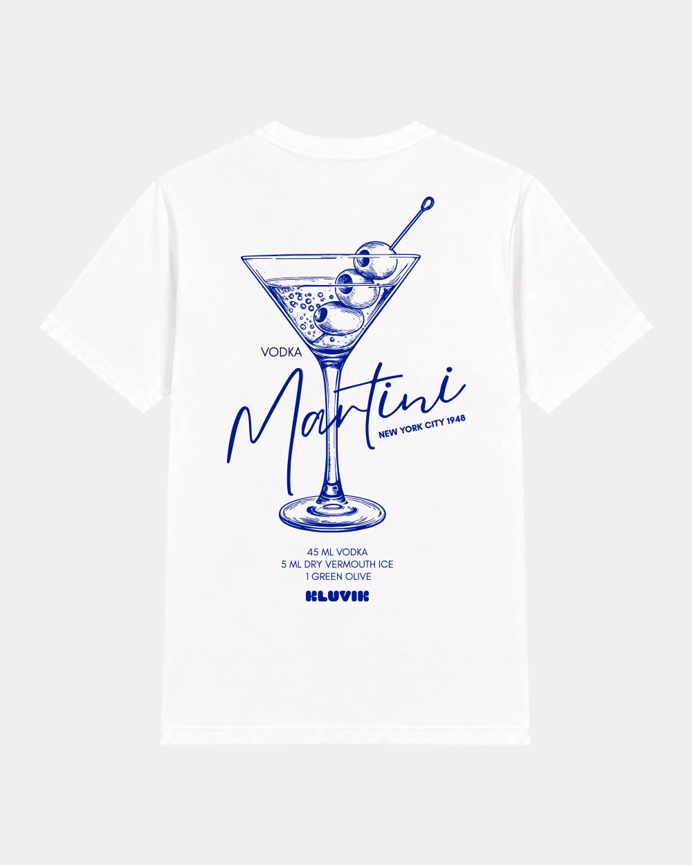 Camiseta Vodka Martini Regular Blanca back