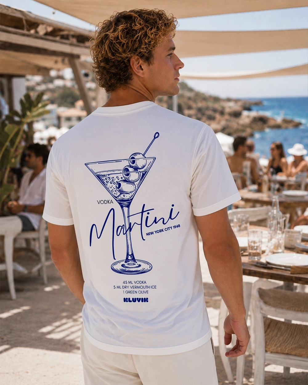 Camiseta Vodka Martini Regular Blanca