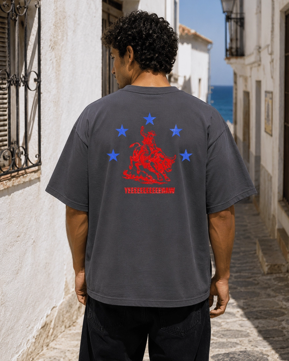 camiseta yehaw ebano