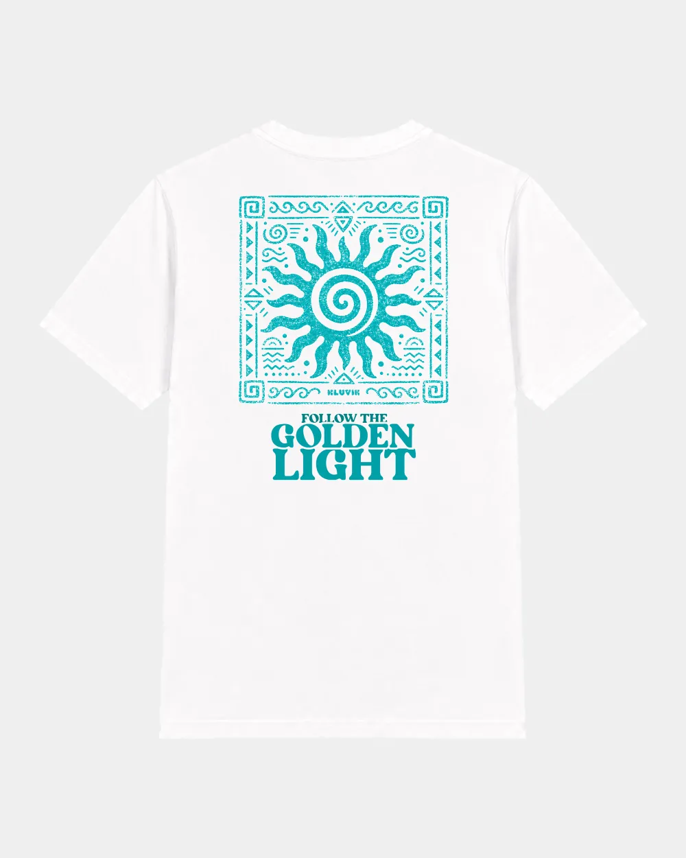 camiseta follow the golden light blanca